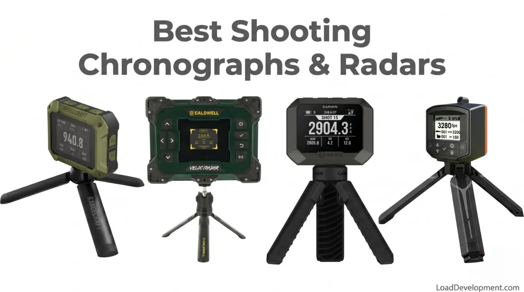 The 4 best shooting chronographs and radars compared to each other.