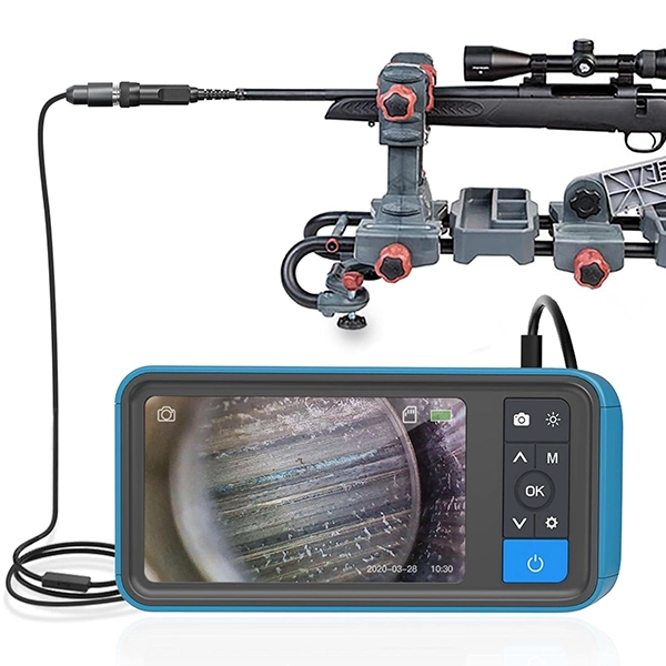 Teslong NTG450 rifle borescope checking barrel.
