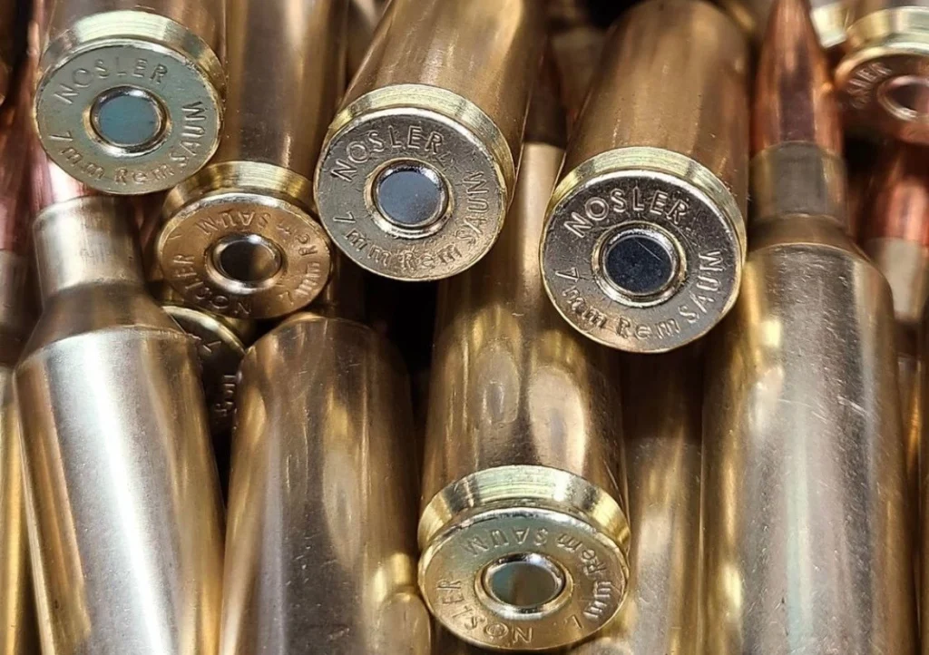 reloaded 7 saum cartridges with nosler brass