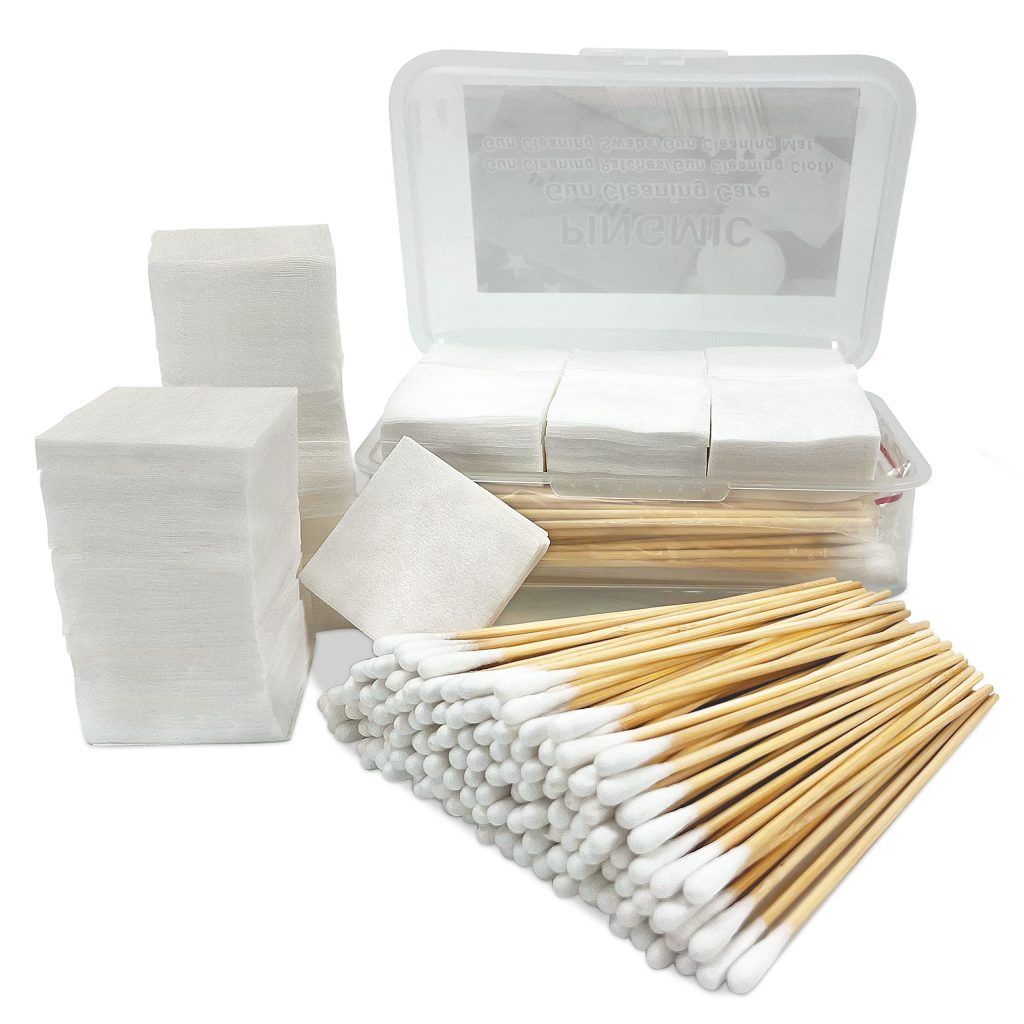 Gun cleaning patches and swabs