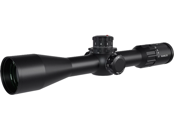Kahles K540i 5-40x56i extreme long range scope featuring the unique left-side windage dial